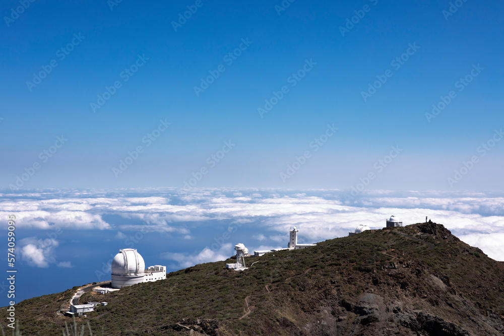custom made wallpaper toronto digitalLandscape aerial view astronomic observatory in La Palma, Canary Island.