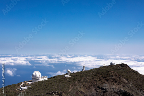 Wallpaper Mural Landscape aerial view astronomic observatory in La Palma, Canary Island. Torontodigital.ca