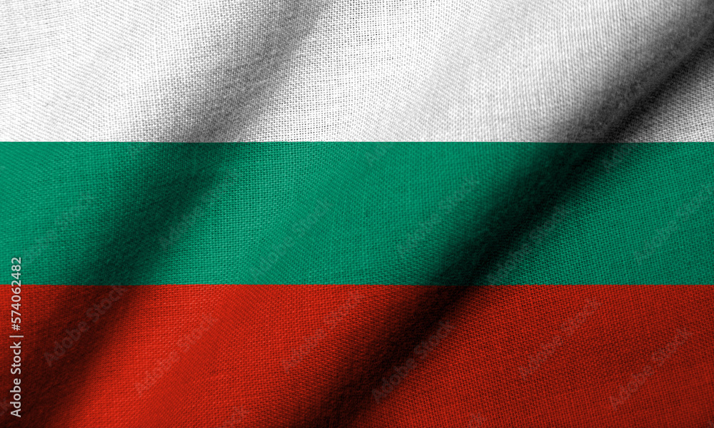 Fototapeta premium 3D Flag of Bulgaria waving