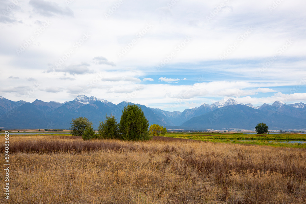 Scenic view at Bison Range Reserve in Montana, United States