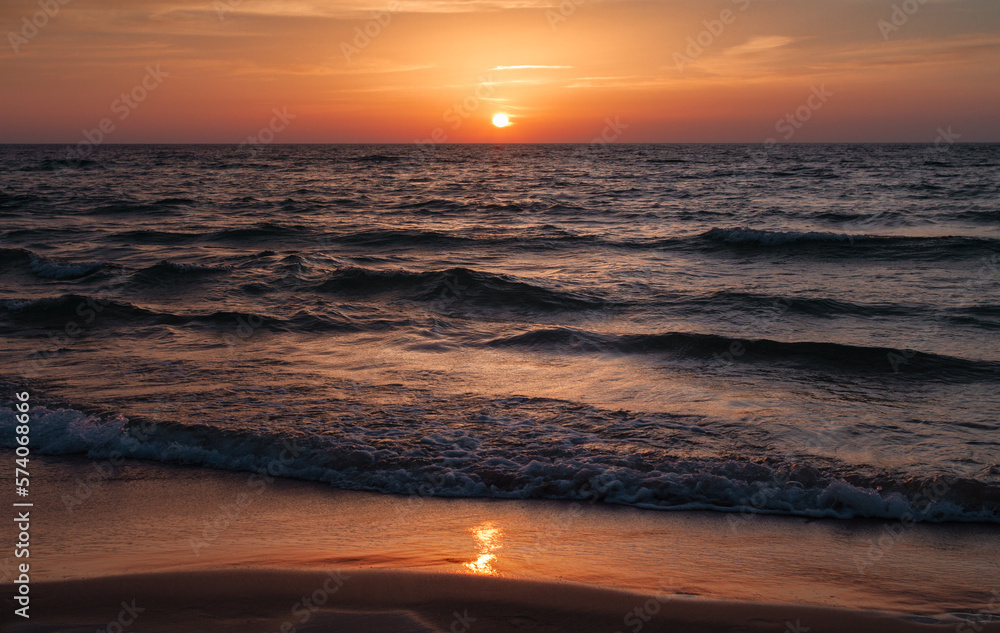 Sunset over the Mediterranean sea Sunset over the Mediterranean sea