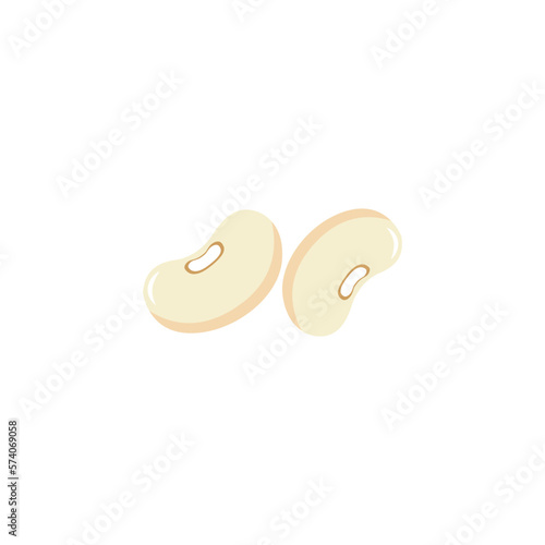 Cannellini beans. Vector illustration
