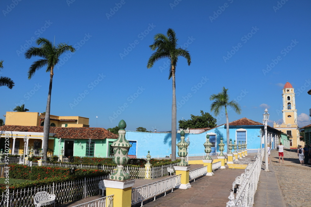 Plaza Mayor in Trinidad, Cuba Caribbean  
