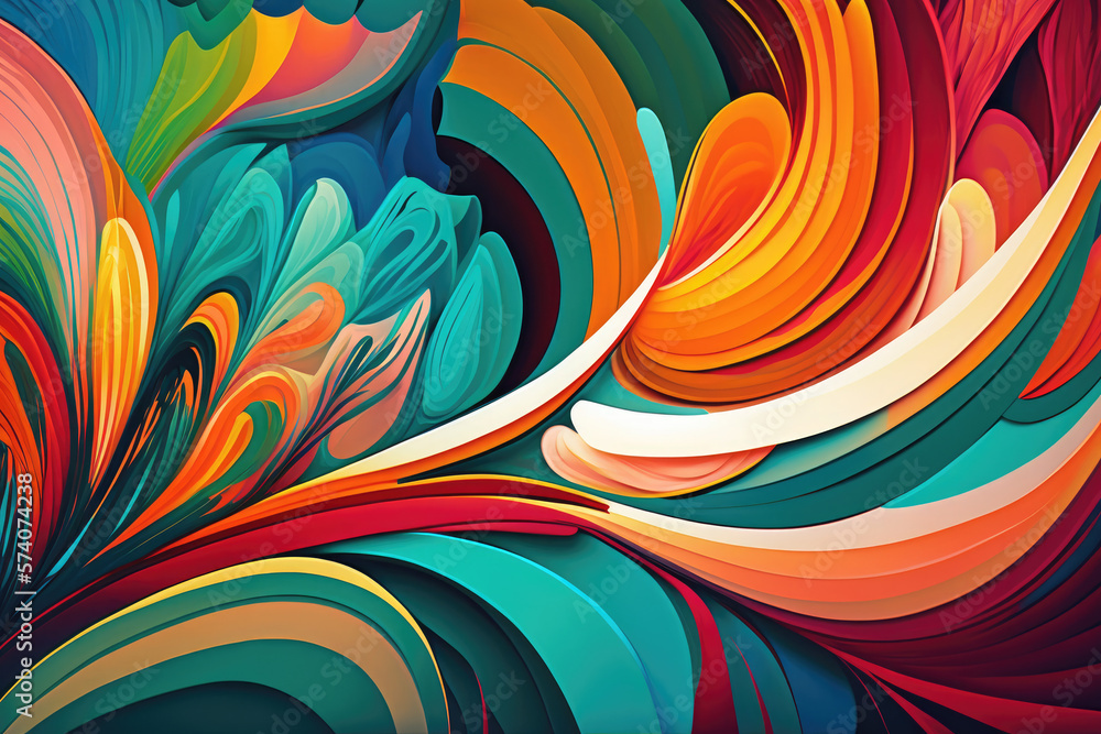 Colorful Abstract Background, A vibrant and dynamic mixture of bright hues and flowing lines come together in a fluid and rhythmic composition. Colorful Abstract Background, A vibrant and dynamic mixture of bright hues and flowing lines come together in a fluid and rhythmic composition.