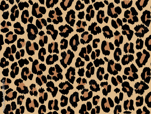 Leopard spots, wild cat fur pattern. Animal skin decorative background.