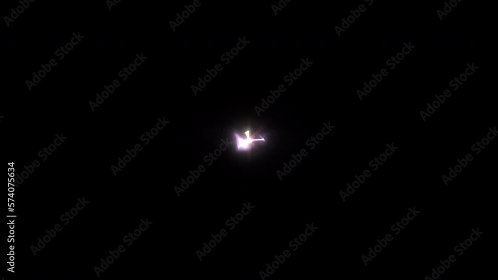 Two Light Streak isolated on Black Background, from Both Sides to the Middle,4K Video Element Two Light Streak isolated on Black Background, from Both Sides to the Middle,4K Video Element