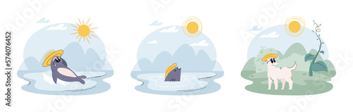 Climate change weather global greenhouse warming risks metaphor concept. Save planet. Compared planet with renewable eco resources consumption global warmings burning alternative. Environment Day