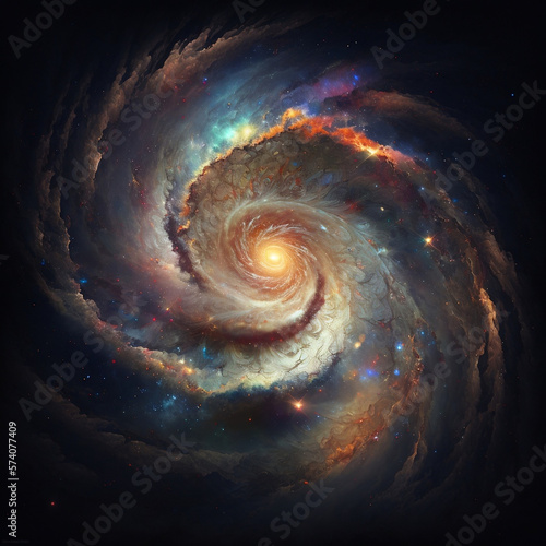 abstract spiral galaxy