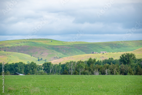 Rolling Green Hills of Enterprise  OR in Rural Eastern Oregon