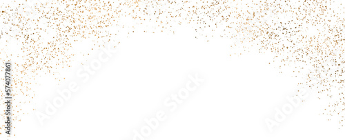gold sparkle splatter border