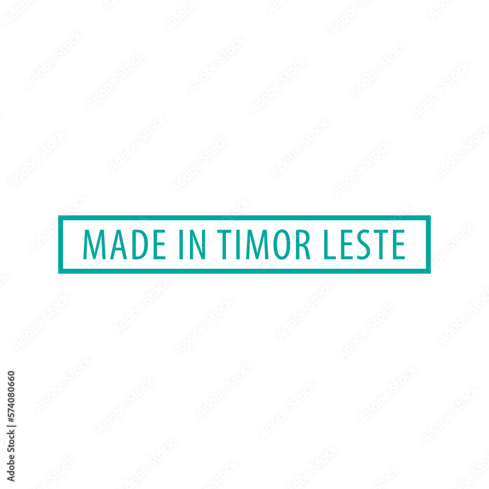 Made in Timor leste stamp icon vector logo design template