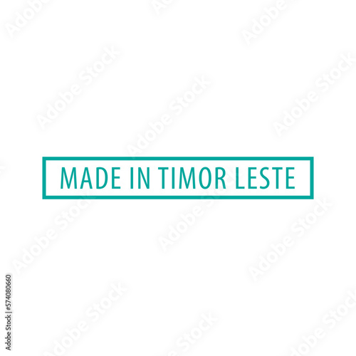 Made in Timor leste stamp icon vector logo design template