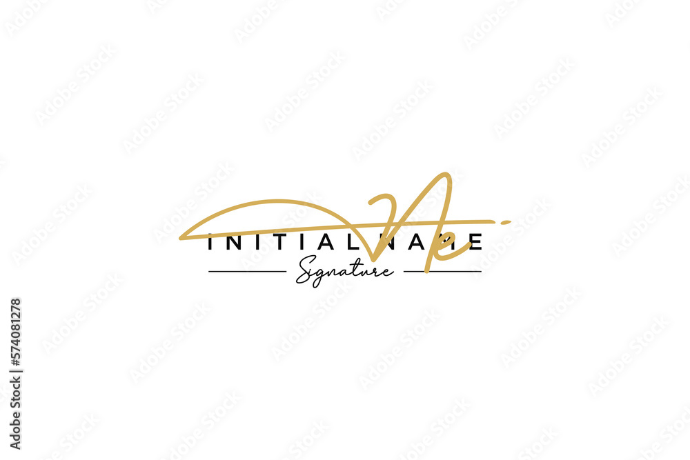Initial NE signature logo template vector. Hand drawn Calligraphy lettering Vector illustration. Initial NE signature logo template vector. Hand drawn Calligraphy lettering Vector illustration.