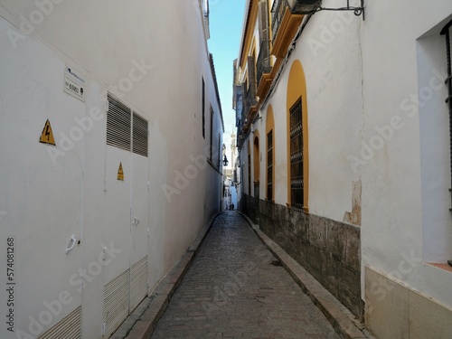 narrow street in old port city © Dani