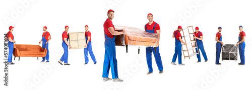 Group of loaders carrying d...
