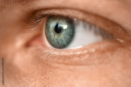 Young man with blue eyes, c...