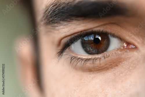 Young man with brown eyes, ...