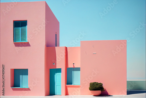 Minimalism, colorful Europe