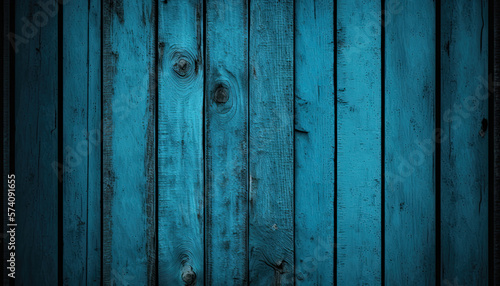 Background blue wood created with generative AI
