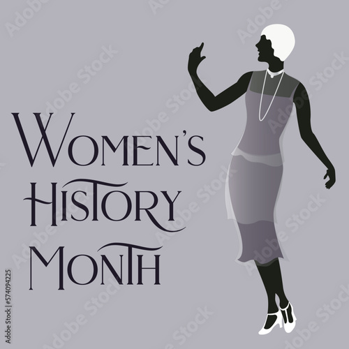 Women s History Month vector illustration graphic