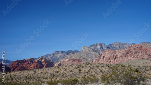 Scenic view at Red Rock Canyon in Las Vegas, Nevada