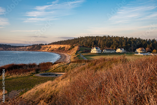 sunset over the bluff
