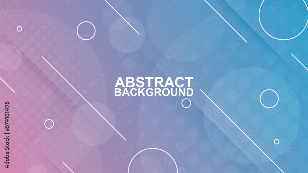 abstract modern geometric pink and blue background with line, halftone and circle shape vector illustrations EPS10