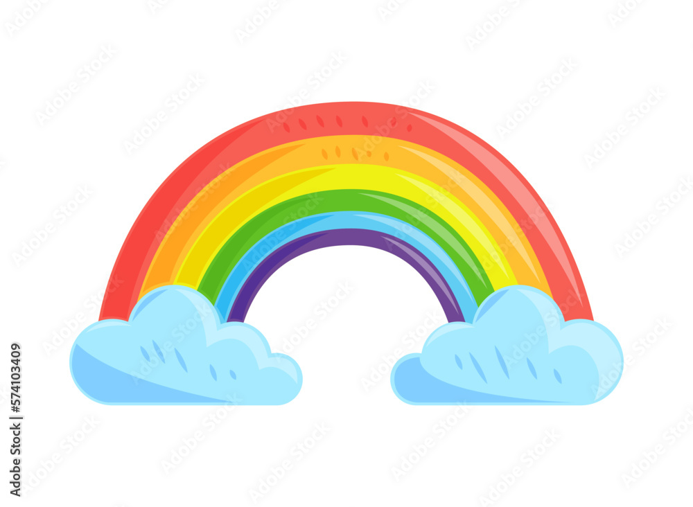 rainbow icon isolated rainbow icon isolated