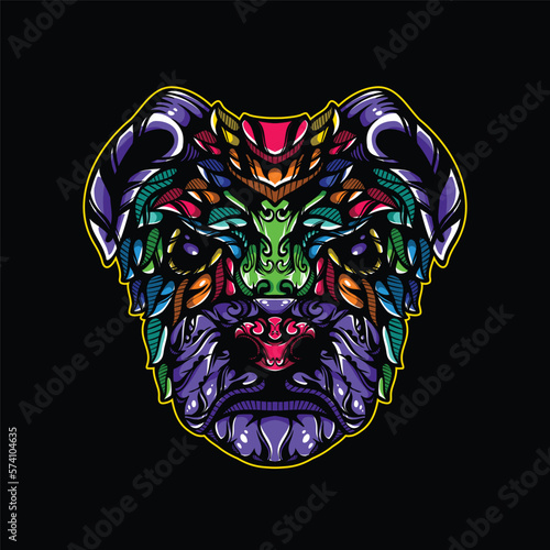 lolipop colorful decorative dog pattern mascot