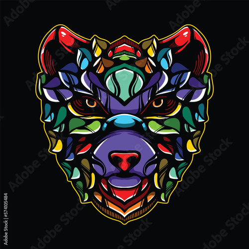 lolipop colorful decorative bear pattern mascot