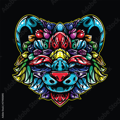lolipop colorful decorative cat pattern mascot