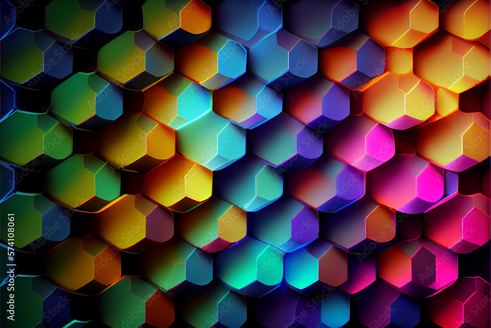 Hexagonal pattern background gradient Hexagonal pattern background gradient