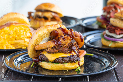 Tableau sur toile hamburguesa porky