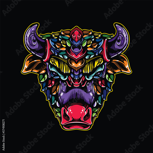 lolipop colorful decorative cow pattern mascot