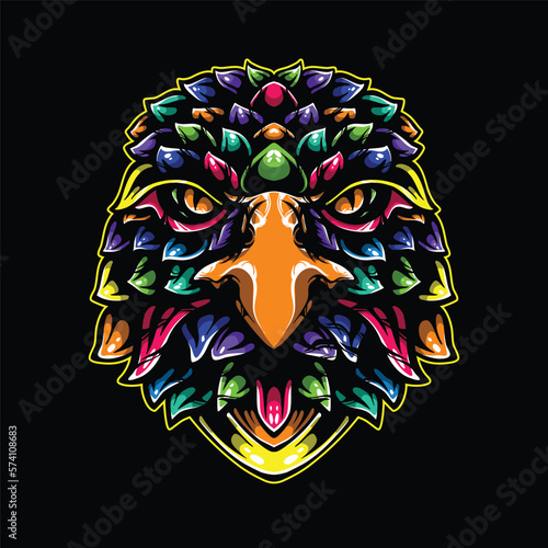 lolipop colorful decorative skull pattern mascot
