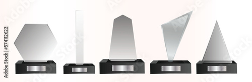 Glass Trophy Award Vector