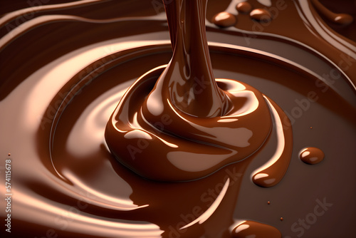 Melted Chocolate with generative AI technology