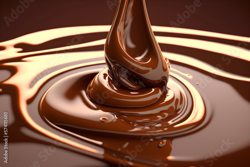 Melted Chocolate with generative AI technology