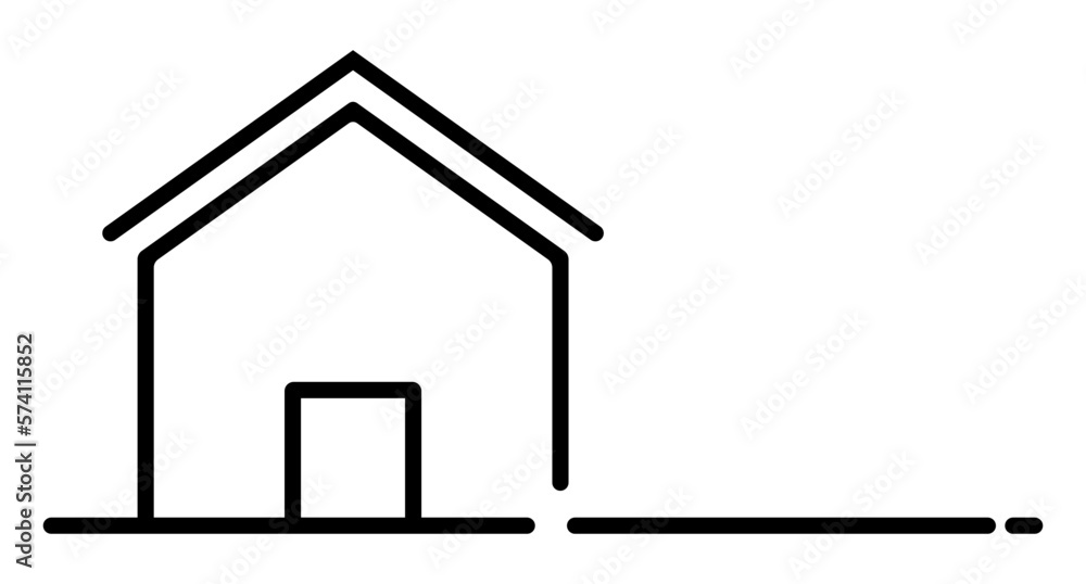 House and background with copy space. Vector. House and background with copy space. Vector.