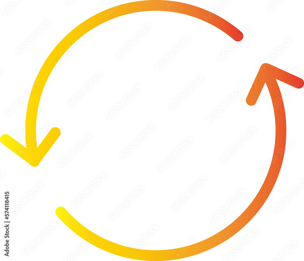 Two curved arrows in a circular pattern, symbolizing circulation Two curved arrows in a circular pattern, symbolizing circulation