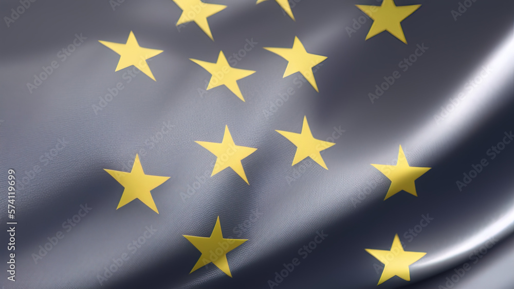 European Union Flag, Colorful EU Flag Pattern, Generative AI European Union Flag, Colorful EU Flag Pattern, Generative AI
