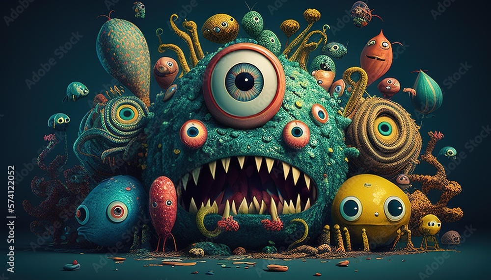 Vibrant creepy creatures Vibrant creepy creatures