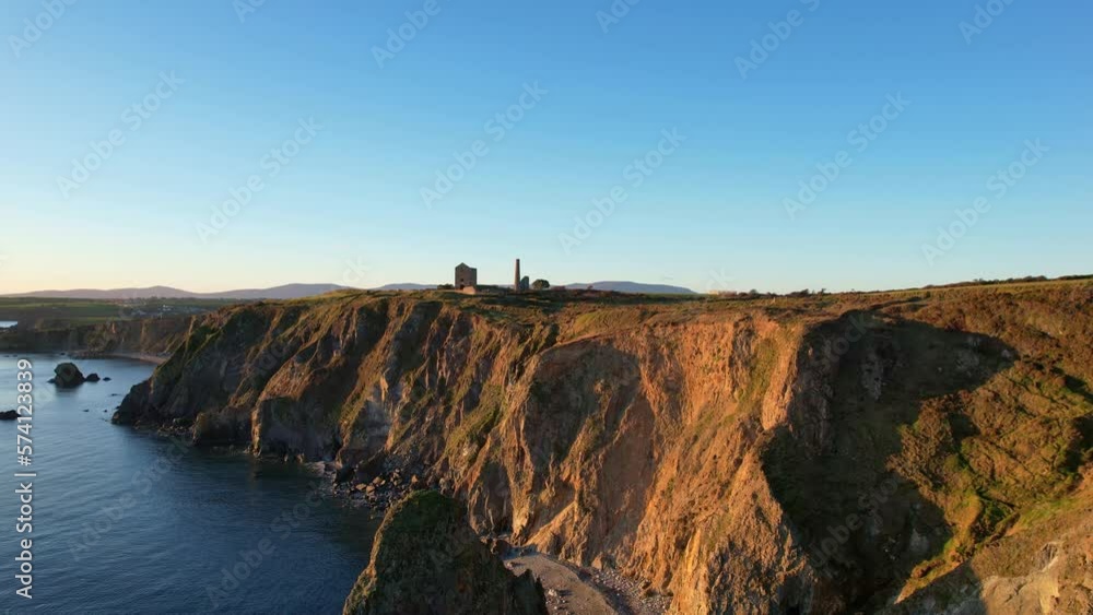 The final rays of the sun at Tankardstown ruined copper mines The final rays of the sun at Tankardstown ruined copper mines