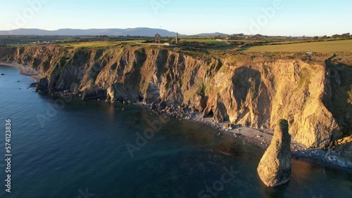 Seastack, old copper mines and mountains, Coppper Coast Waterford photo