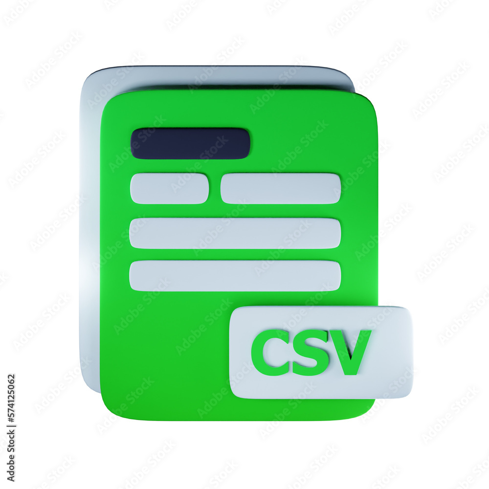 3d Render Illustration Icon Modern Csv File Extension 3D Icon Documents Management 3d Render Illustration Icon Modern Csv File Extension 3D Icon Documents Management