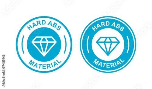 Hard ABS material badge logo template