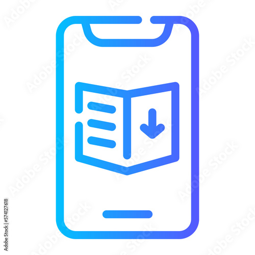 ebook gradient icon