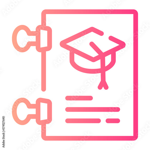 thesis gradient icon