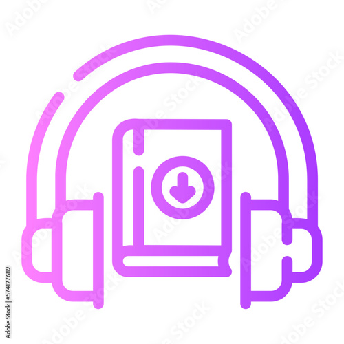 audio gradient icon