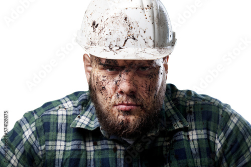Man builder in hard hat